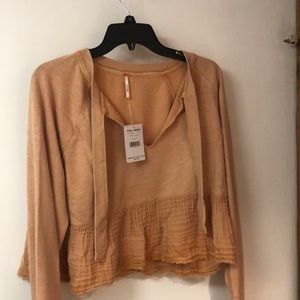 Free People pink top size large